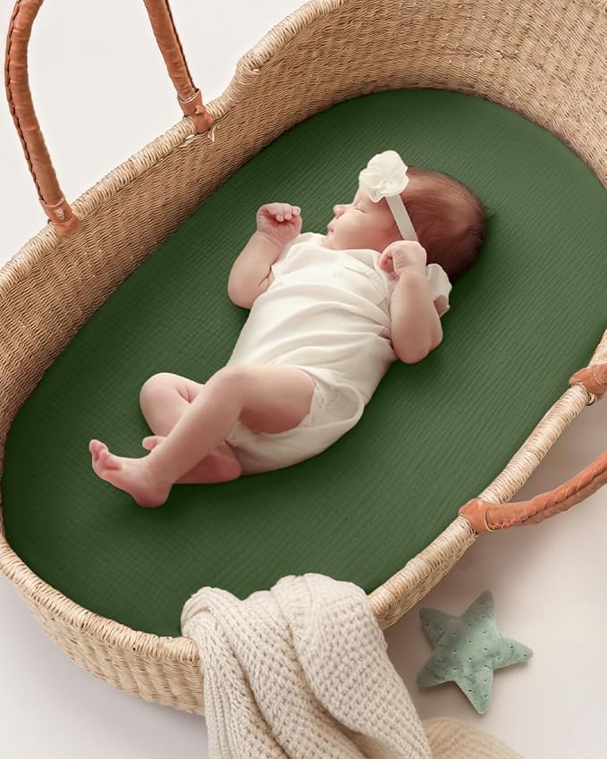 Blissful Diary Muslin Bassinet Sheets - Image 5