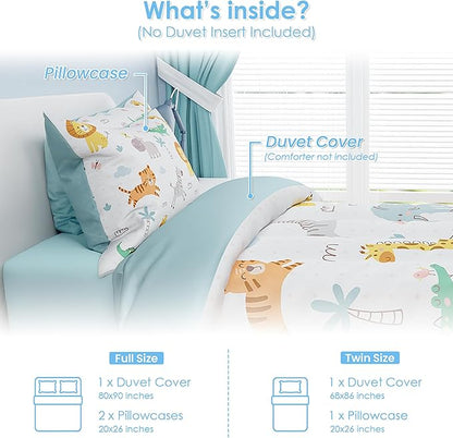 SANDJEST Animal Duvet Cover Sets Full Size - Image 2