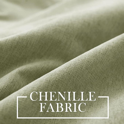 Macochico Thermal Blackout Chenille Curtains 100% Blackout Window Draperies - Image 3