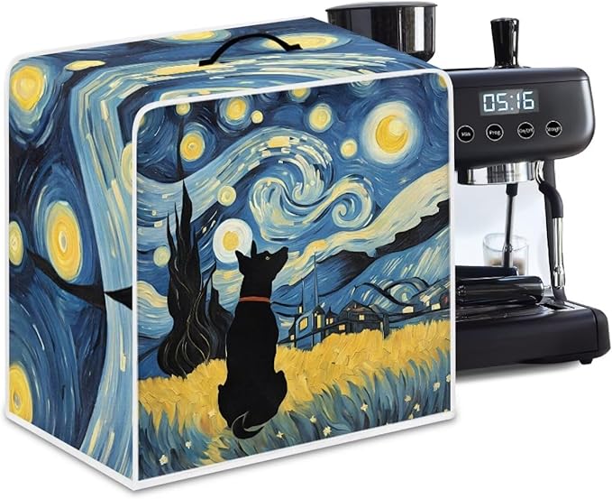 Coffee Maker Covers With Top Handle Folding Coffee Machine Dust Covers by PJHEQOXE