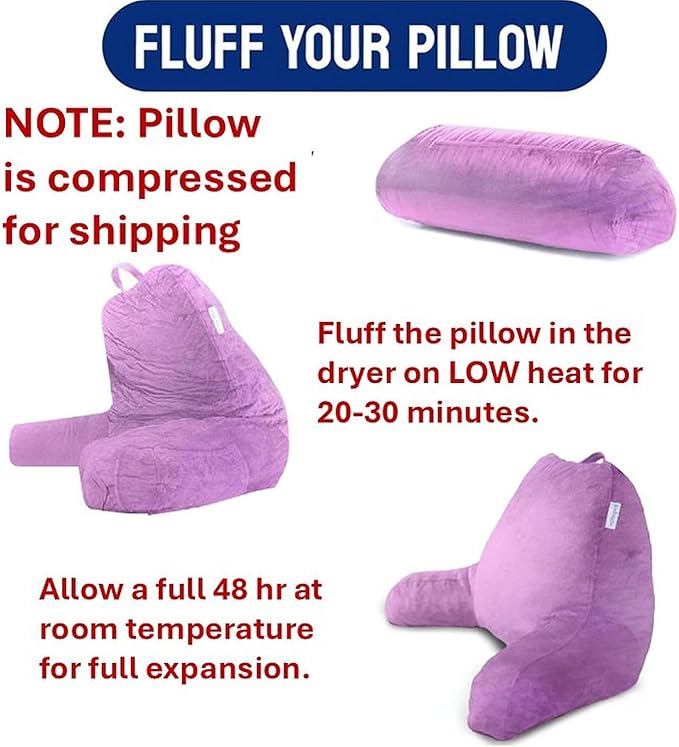 ComfortSpa Reading Pillow for Kids Teens Adult, Back Rest Pillow - Image 3