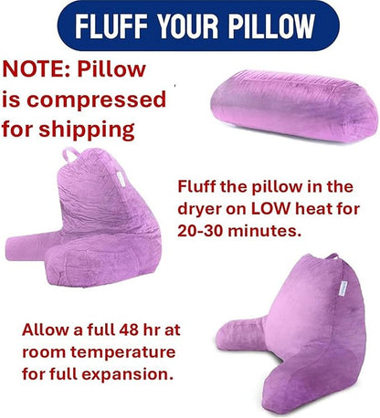 ComfortSpa Reading Pillow for Kids Teens Adult, Back Rest Pillow - Image 3