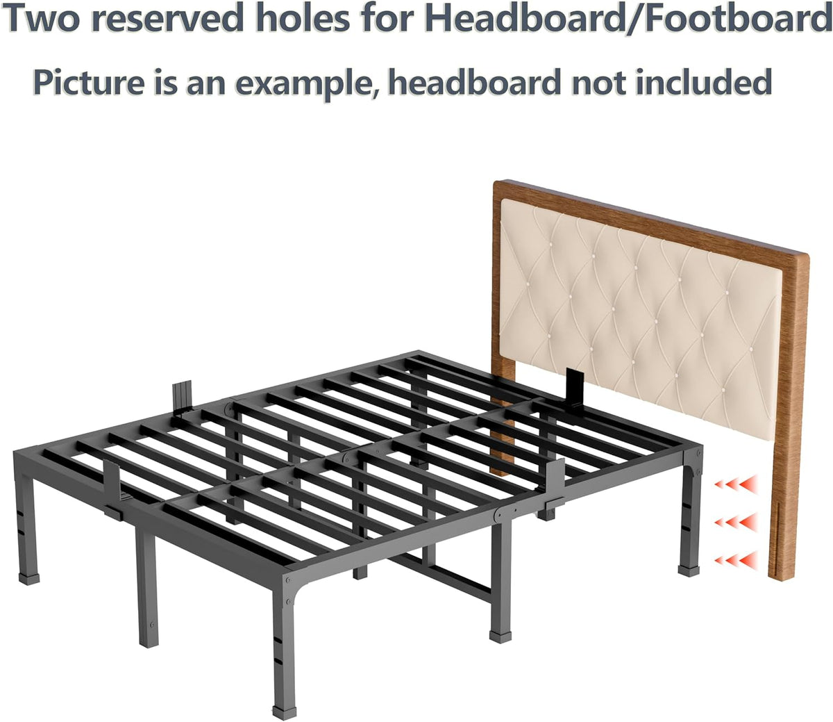 fuiobyvv king bed frames,18 inch heavy duty metal on a desk or shelf