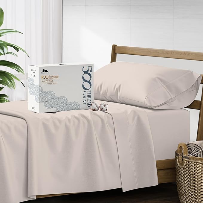 Mayfair Linen 500 Thread Count Twin XL Cotton Sheets by MayfairLinen