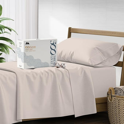 Mayfair Linen 500 Thread Count Twin XL Cotton Sheets by MayfairLinen