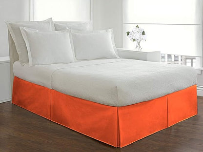 Bed Skirt - 100% Cotton 800 Thread Count Box Pleated Bed Skirt - Luxury Pleated - Image 3