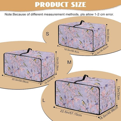 Dust-Proof Microwave Oven Grill Cover Protector Cherry Blossom Robin Bird Print - Image 7