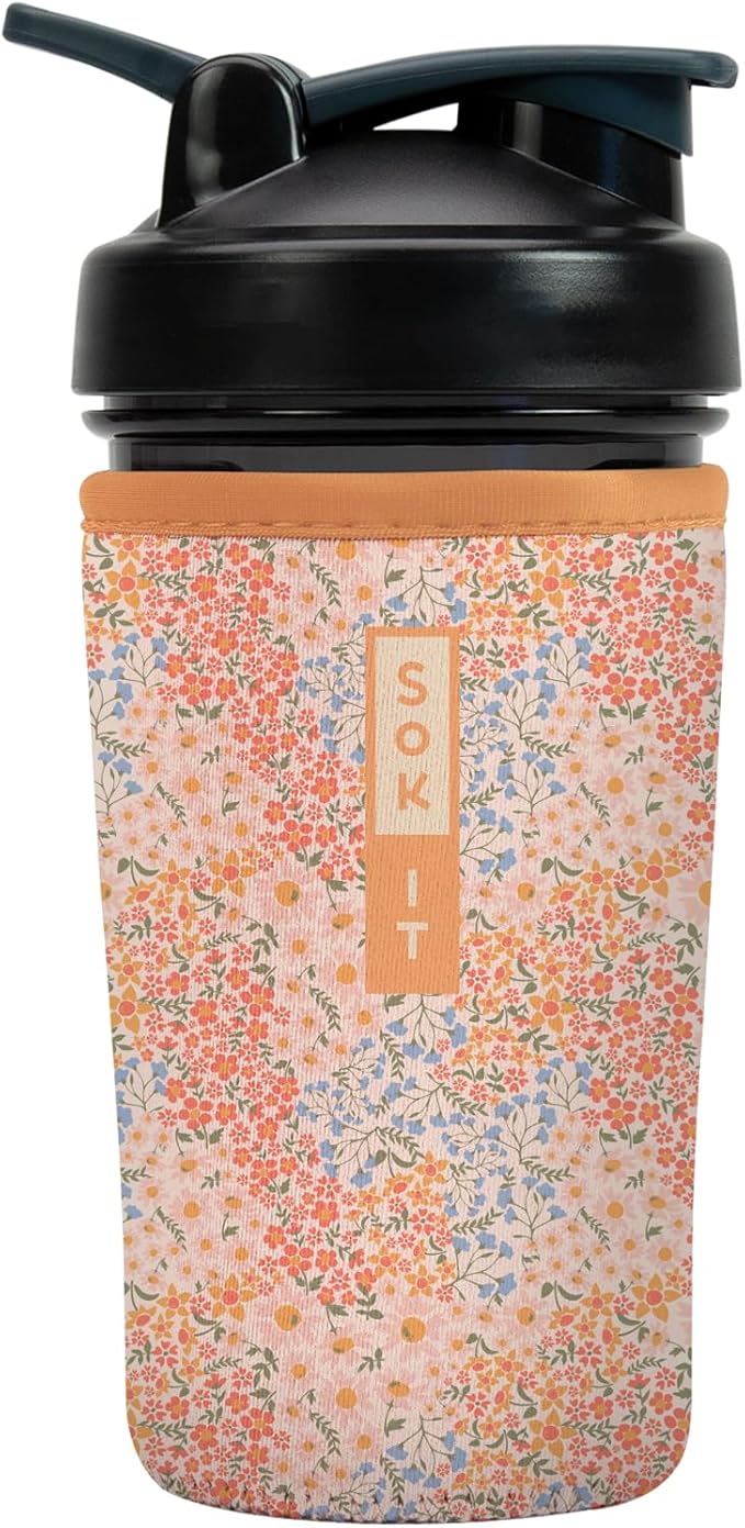 Sok It BotlSok Protein Blender Shaker Bottle Sleeve Insulated Neoprene Cover by SokIt