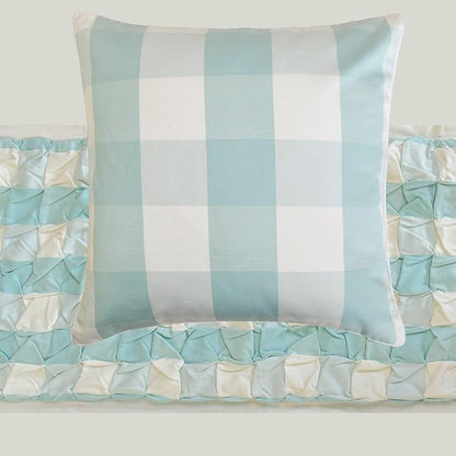 The HomeCentric King/Queen/Twin Aqua Decorative Bed Runner King 90"x18" Bed - Image 7