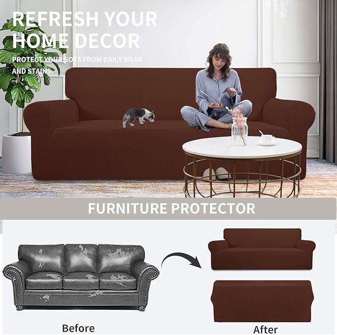 Easy-Going Stretch Loveseat Slipcover 1-Piece Sofa Cover Furniture Protector - Image 4