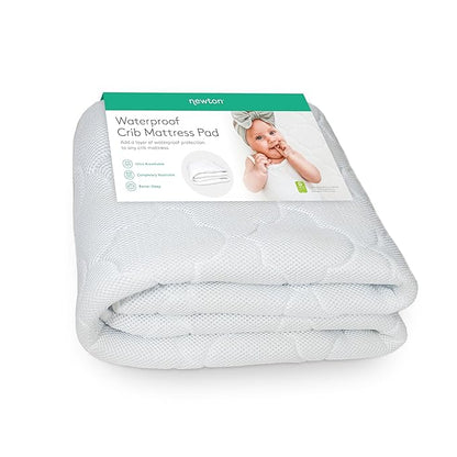 Newton Baby Waterproof Crib Mattress Pad | Ultra-Breathable Quilted Layer by newton