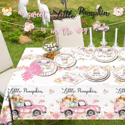 Little Pumpkin Baby Shower Party Decorations Tableware, Napkins - Image 4