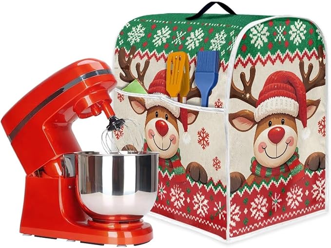 Christmas Stand Mixer Cover 6-8 Quart Kitchen Mixer Cover Washable Food - Image 4