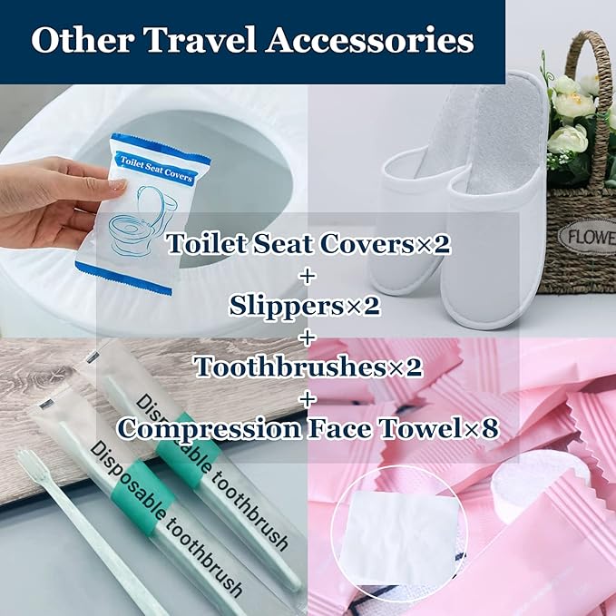 Extguds Disposable Travel Set: Bed Sheet×1+Duvet Cover×1+Pillow case×2+Bath - Image 4