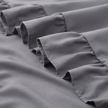 KKJIAF Ruffle Pillow Cases Standard Size Set of 2, Ruffled Pillow Covers - Image 6