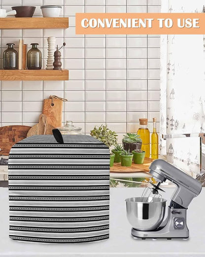 Black Stripes Stand Mixer Dust Cover - Image 4