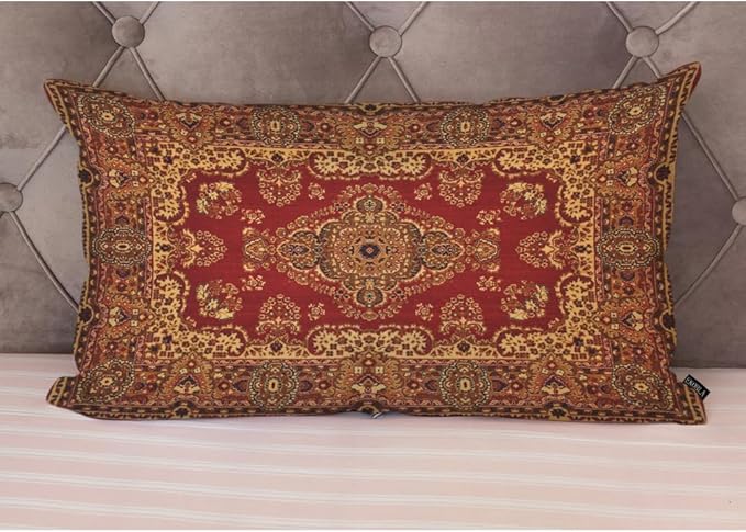 EKOBLA Oriental Persian Carpet Pattern Lumber Decorative Throw Cushion Cover - Image 4
