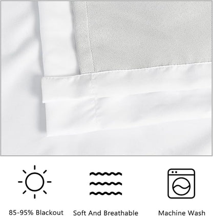 White Blackout Drapes - Image 5