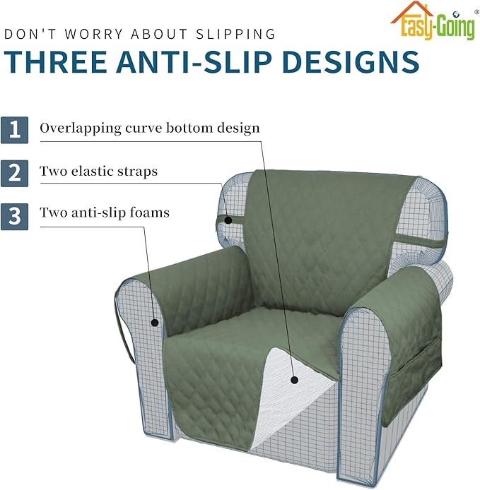Easy-Going Sofa Slipcover Chair Cover Waterproof Couch Cover Washable Sofa - Image 3