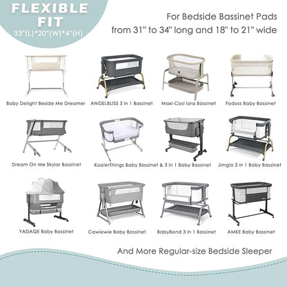 3 Pack Soft Bassinet Sheets - Image 5