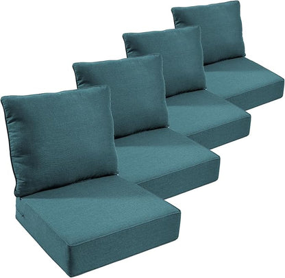 Outdoor Furniture Cushions, Waterproof 24x24 Patio Couch Cushions, Replacement by moosprr