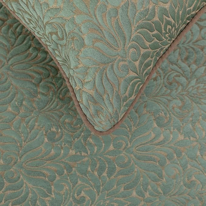 The HomeCentric King/Queen/Twin Blue & Beige Decorative King 90"x18" Bed Runner - Image 3