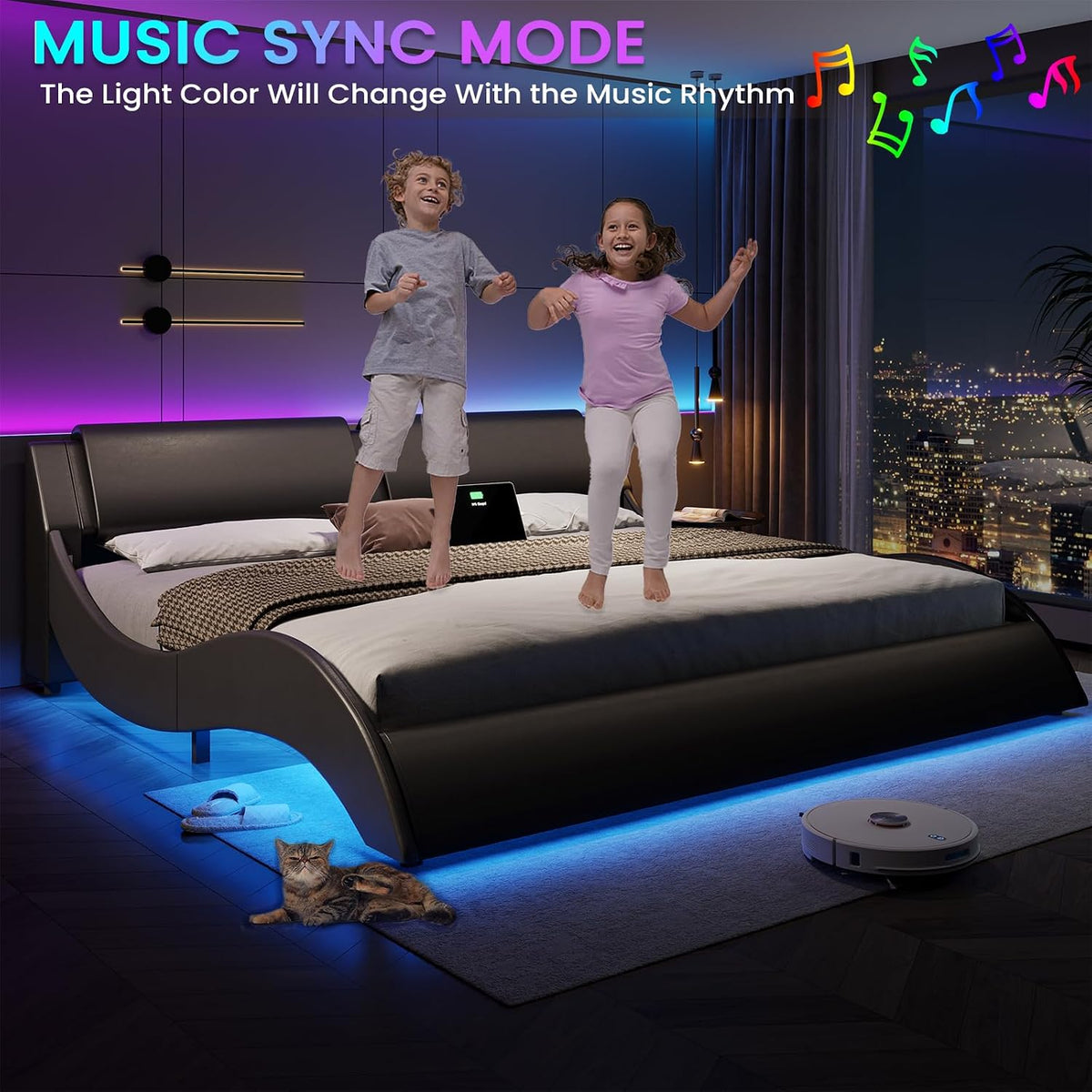 dictac king size bed frame with headboard and, package contents