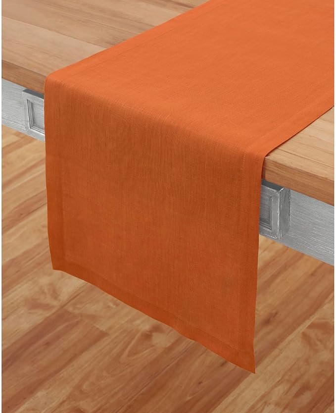 Solino Home Linen Pumpkin Table Runner 60 Inches - Image 2
