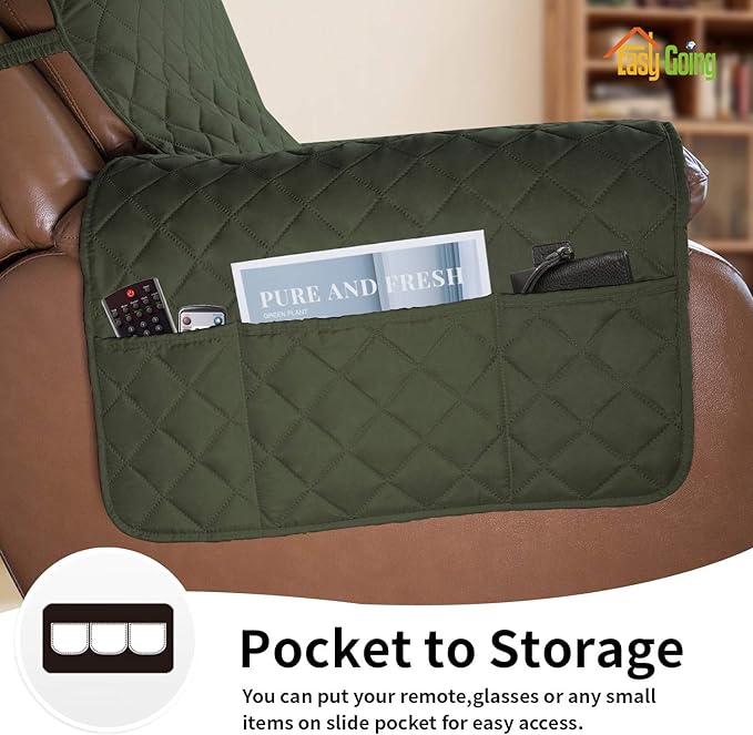 Easy-Going Oversized Recliner Cover Reversible Couch Cover Sofa Cover - Image 3