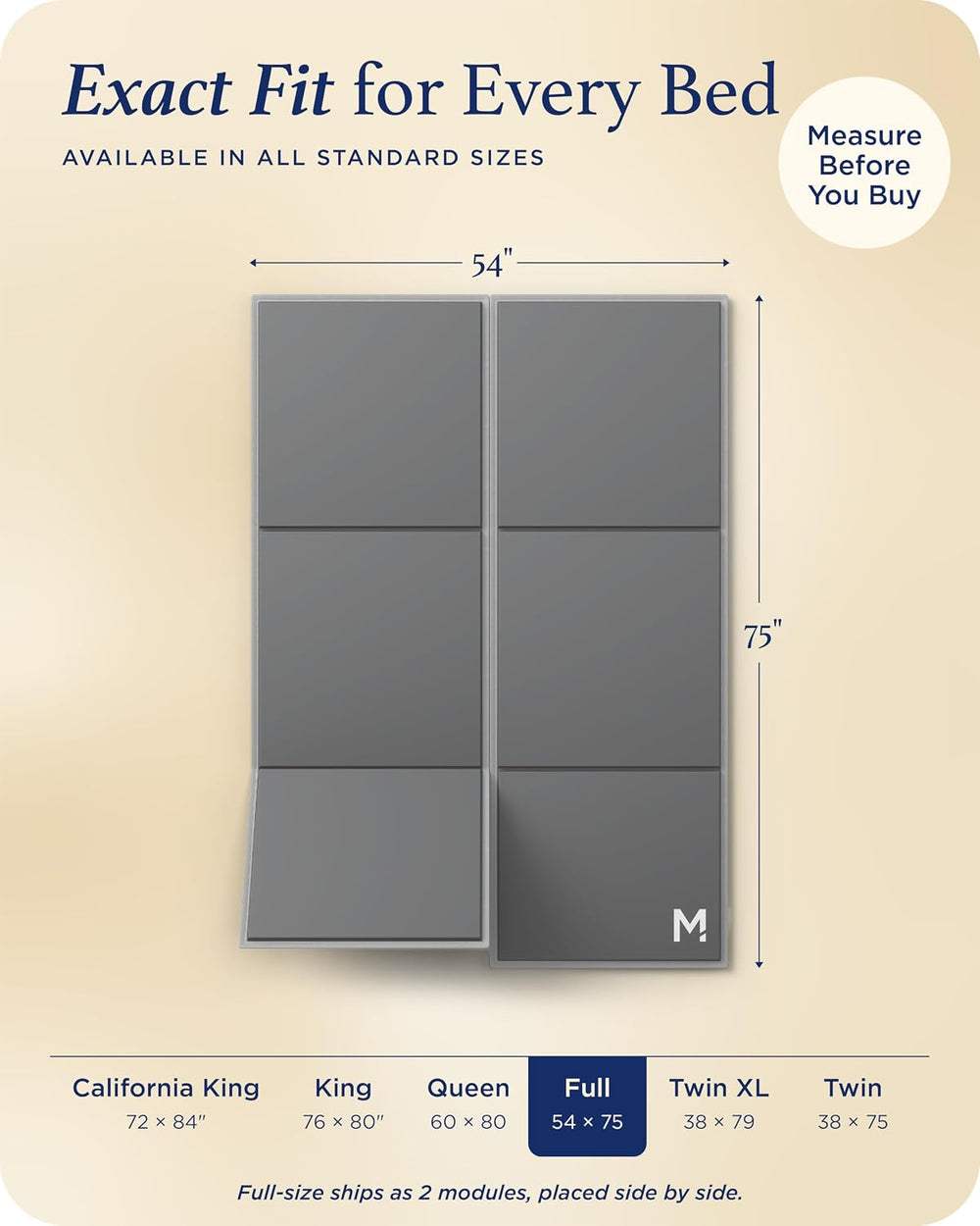 Meliusly Original Bunkie Board Full Size (54x75) - Under Bed Support