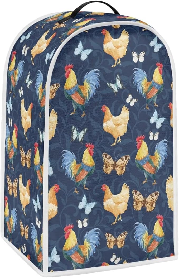 Butterfly Chicken Rooster Blender Dust Cover Stand Mixer Coffee Maker Appliance by Annejudy