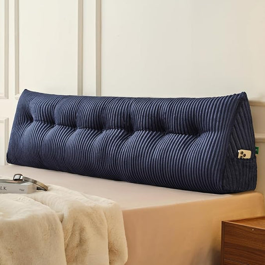 Z-hom King Headboard Pillow, Triangular Wedge Reading Pillow by Z-HOM