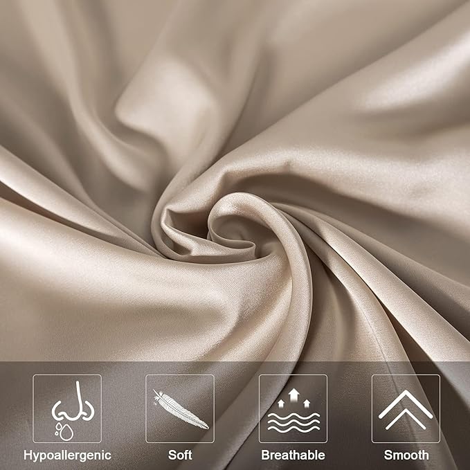 Mulberry Silk Pillowcase for Hair and Skin, Cooling Silk Pillow Case - Image 3