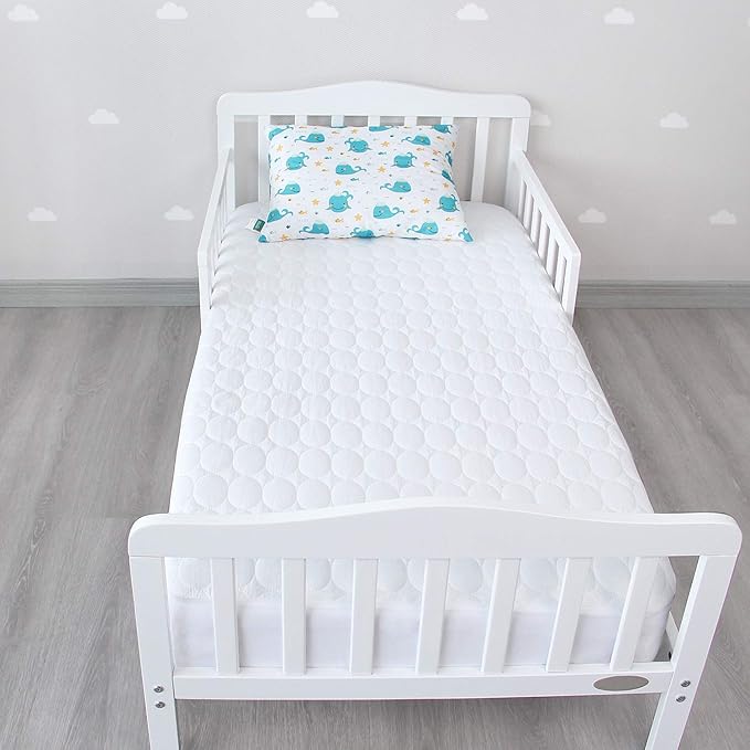 Crib Sheets and Waterproof Crib Mattress Protector 4 Pack Set, Waterproof Crib - Image 2