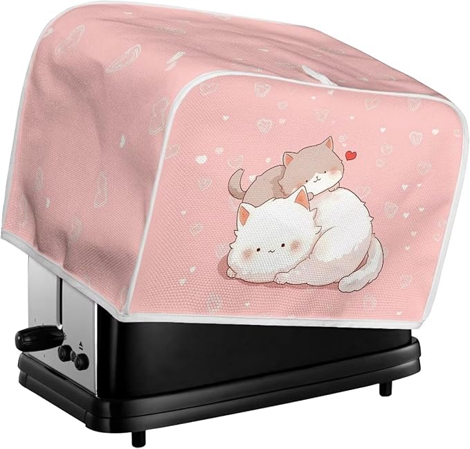 ZFRXIGN Cute Cat Toaster Cover 4 Slice Small Appliance Covers Toaster Bag Dust - Image 5
