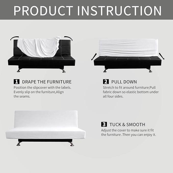 Easy-Going Stretch Sofa Slipcover Armless Sofa Cover Furniture Protector - Image 6
