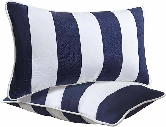 JMGBird Outdoor Lumbar Pillows, Waterproof Throw Pillows by JMGBird