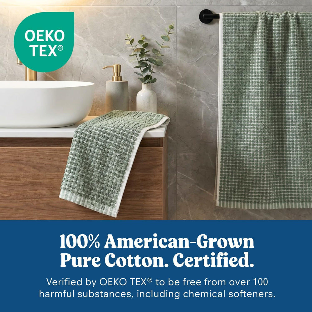 ONSEN Sculpted Terry Towel Set - Spruce