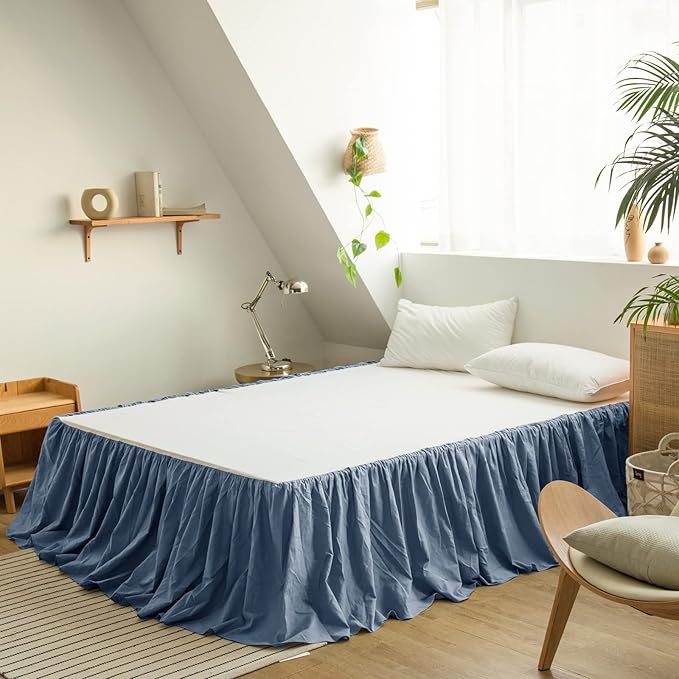 BISELINA French Linen Bed Skirt by BISELINA