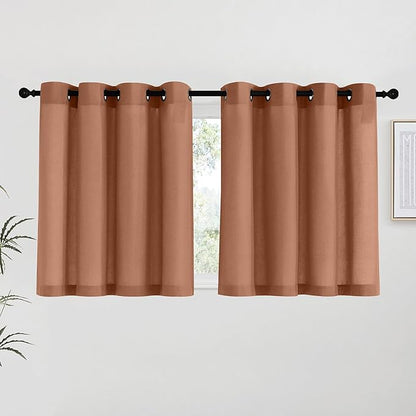 NICETOWN Caramel Linen Curtains by NICETOWN