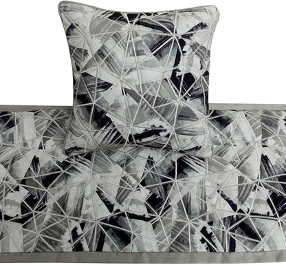 The HomeCentric King/Queen/Twin Grey Decorative Full 68"x18" Bed Runner - Image 2
