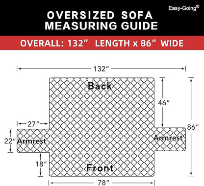 Easy-Going Reversible Oversized Couch Cover - Image 6