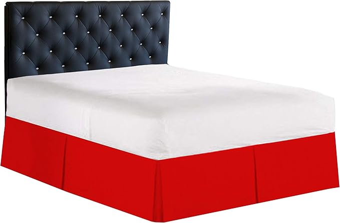 Bed Skirt - 100% Cotton 800 Thread Count Box Pleated Bed Skirt - Luxury Pleated by Unknown