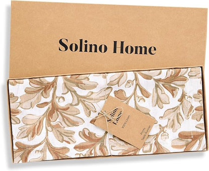 Solino Home 100% Pure Linen Fall Table Runner 108 Inches Long - Image 5