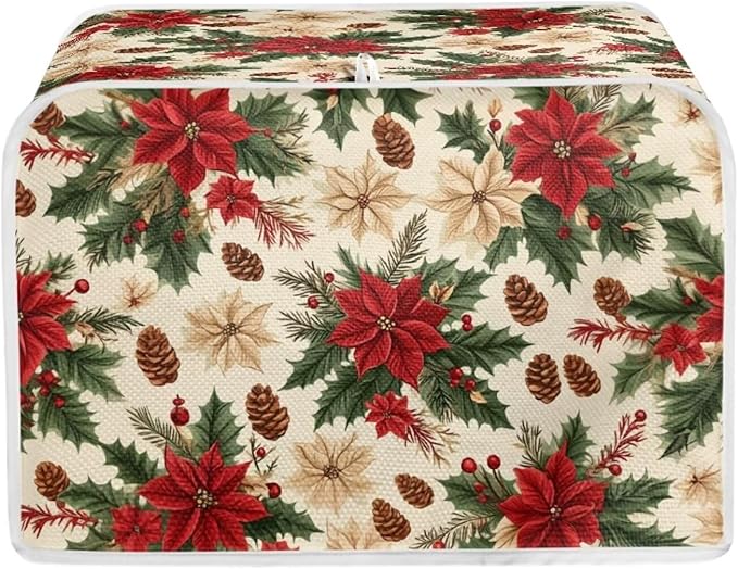 ZFRXIGN Christmas Flower Toaster Covers Mushroom Toaster Cover 4 Slice Small by ZFRXIGN