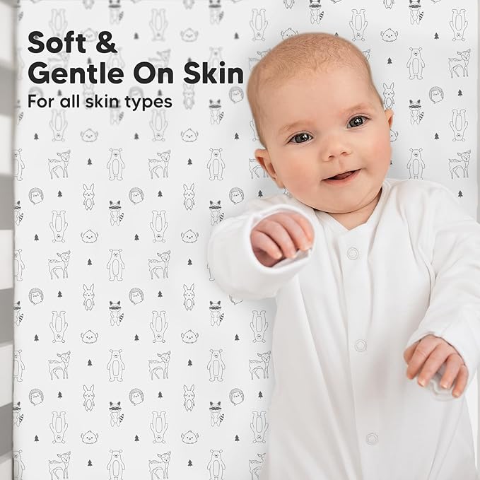 KeaBabies 2-Pack Baby Crib Sheets - Image 4