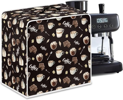 Coffee Maker Cover – Dust Protection Stain Resistant Washable Appliance Cover by PJHEQOXE
