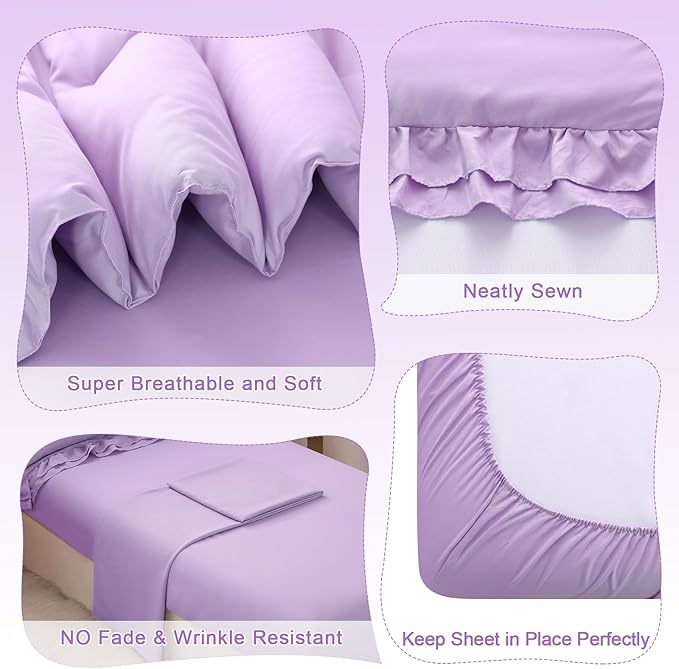 Wowelife 4 Pieces Toddler Bedding Set - Image 5