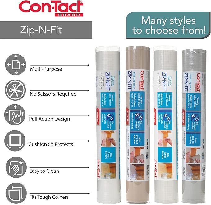 Con-Tact Brand Zip-N-Fit Solid Grip Liner - Image 6