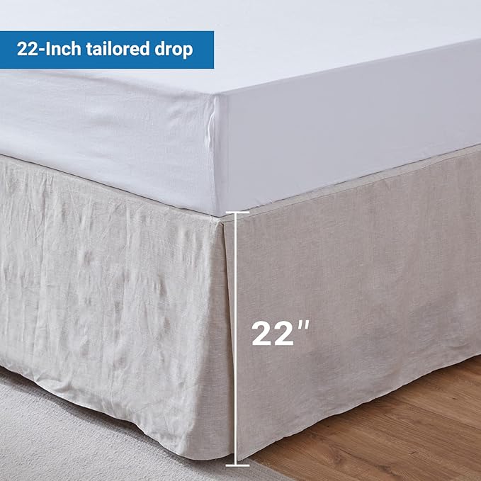 Simple&Opulence Belgian Linen Bed Skirt - Image 2
